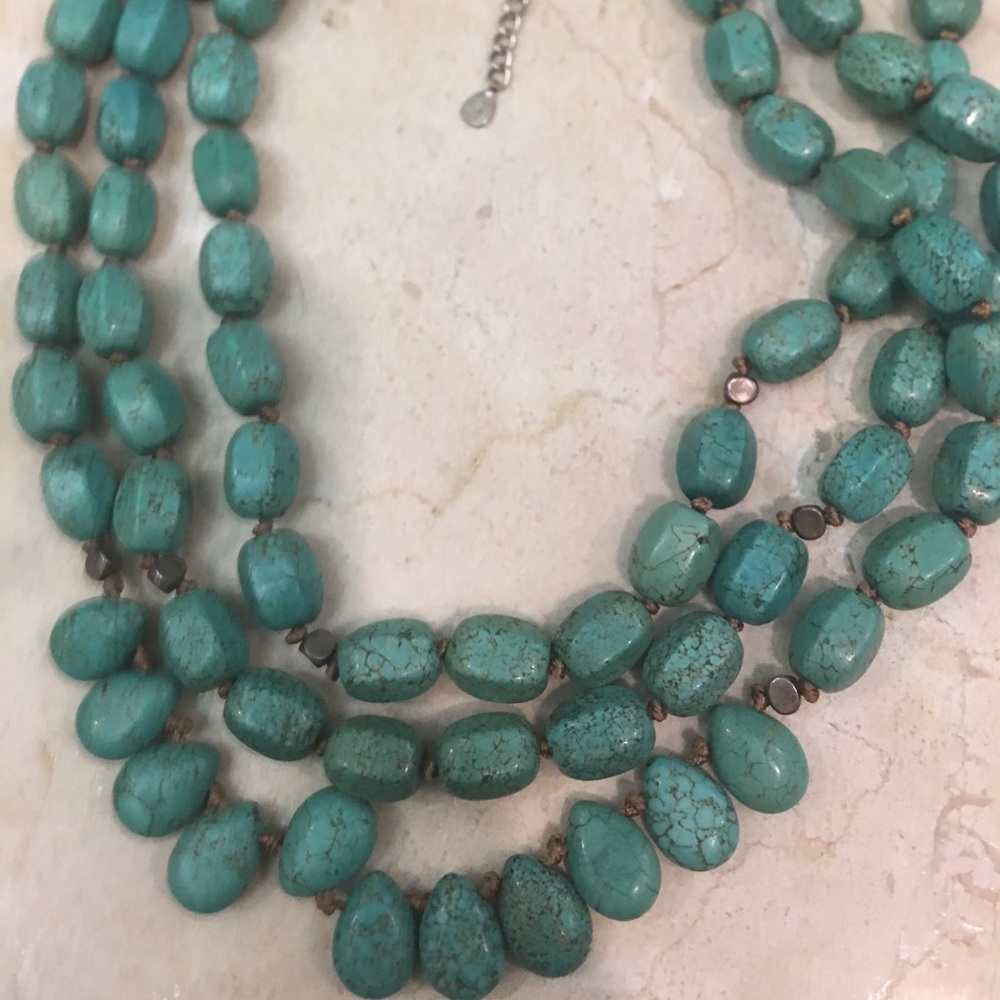 Silpada Designs.925 SS & Howlite Necklace